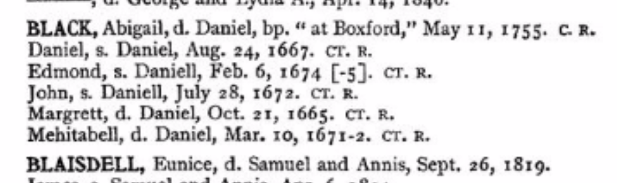 Massachusetts Vital Records to 1850 (Online Database: AmericanAncestors.org, New England Historic Genealogical Society, 2001-2016). Topsfield, Massachusetts BIRTHS