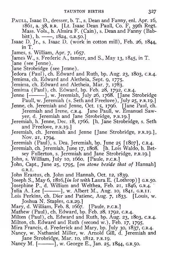 Massachusetts Vital Records to 1850 (Online Database: AmericanAncestors.org, New England Historic Genealogical Society, 2001-2016).