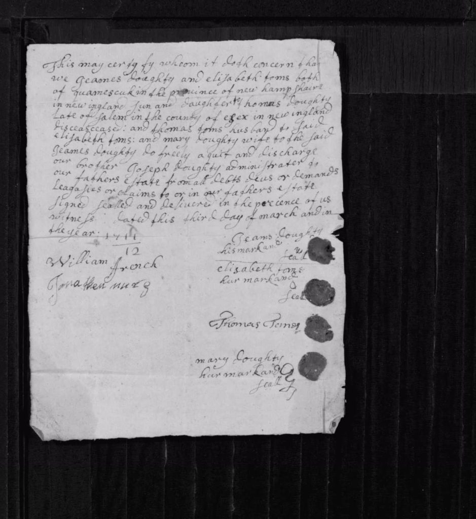 Essex County, MA- Probate File Papers, 1638-1881 (3) 2