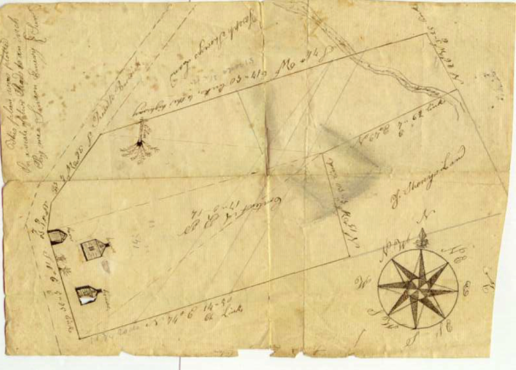 Simeon Emery Map said to show William Furbish Property