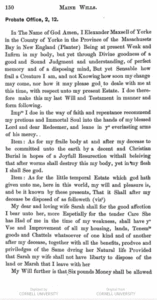 Page from Maine Wills, showing the will of Alexander Maxwell.