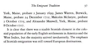 Page image from Scottish Emigration to Colonial America 1607-1785